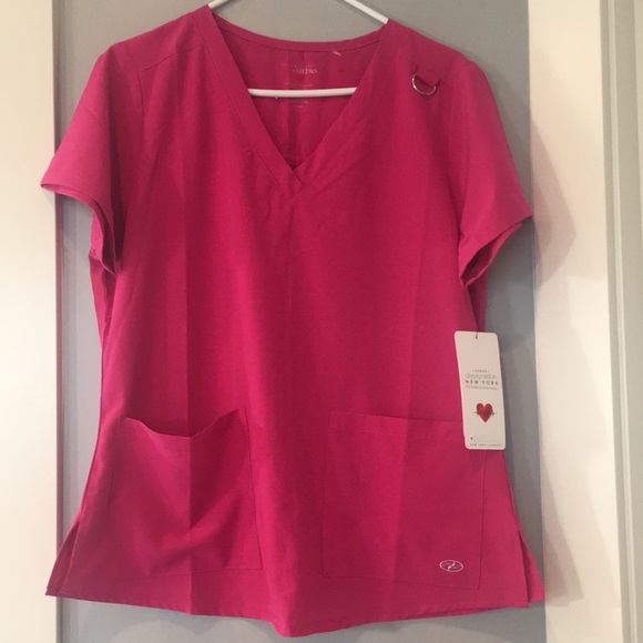 New York Laundry + MEDics Pink Nurse Tunic Sz L - Picture 1 of 7